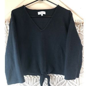 Madewell Texture and Thread tie front top
